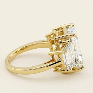 Bague - 14 carats Or jaune - 4.80ct. tw. Diamant (Cultivé en, Nieuw