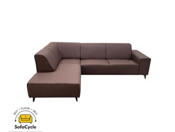 Hoekzetel bruin in stof, hoek L – overstock, Verzenden, Nieuw