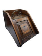 Openhaard accessoire - Hout, Messing, IJzer - Houtbak, Antiek en Kunst