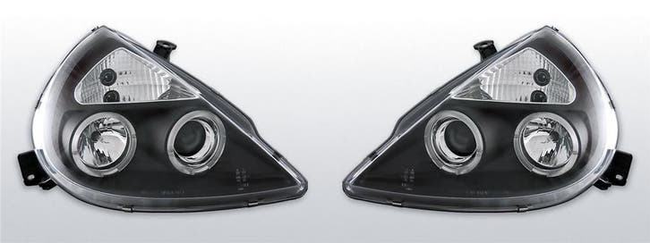 Carnamics Koplampen | Ford Ka 97-08 3-d | Angel Eyes zwart, Auto-onderdelen, Verlichting, Nieuw, Verzenden