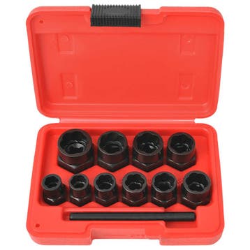 vidaXL Boutverwijdering set 11-delig staal, Verzenden, Nieuw