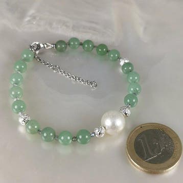 Zonder minimumprijs - Armband Zilver Parel - Gemengde, Nieuw
