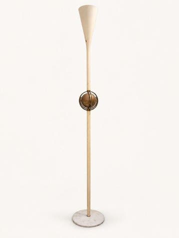 Angelo Lelii - Lamp - Metaal, Marmer, Messing, Glas -, Antiek en Kunst