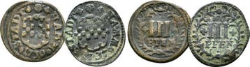 Lot 2 x 3 Pfennig 1737, 39 Hamm Stadt:, Postzegels en Munten, Verzenden, België