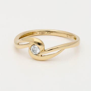 Sans prix de réserve - Bague - 18 carats Or jaune Diamant, Nieuw