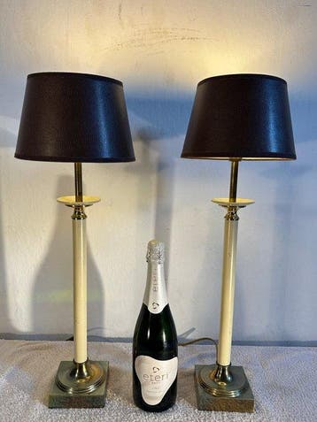 Kullmann - Tafellamp (2) - Hotel Chique - Messing, Staal,