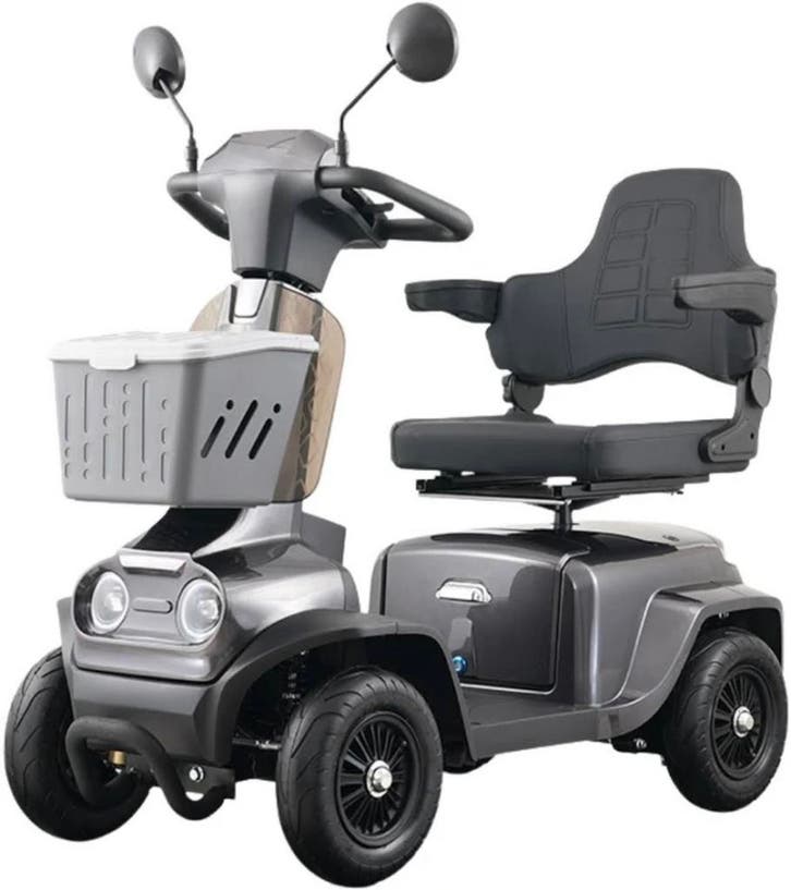 2026 MOBIETECH F4 Scootmobiel - met uitneembare accu, Diversen, Brommobielen en Scootmobielen, 46 km of meer, Nieuw, Vermeiren