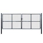 vidaXL Tuinhek van gaas gegalvaniseerd staal 400x150 cm, Verzenden, Nieuw