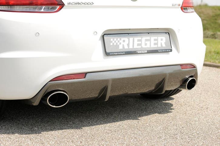 Rieger diffuser voor R-Line achterbumper | Scirocco R (13):, Autos : Divers, Tuning & Styling, Envoi