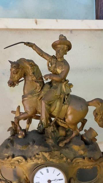 Figurale pendule - Brons, Messing - 1800-1850