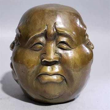 sculptuur, Il Buddha dai quattro volti: gioia, ira, dolore e