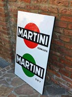 Martini - Etiket Martini Droge Vermouth - Emaille bord -
