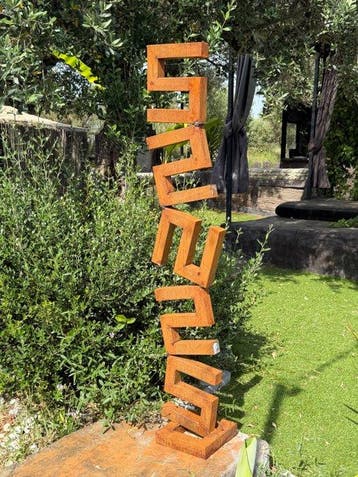 Ana Lucia B.M - Sculpture Corten - XXL - NO Reserve