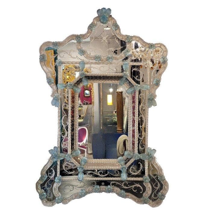 Wandspiegel - Kristal, Antiquités & Art, Antiquités | Meubles | Chaises & Canapés