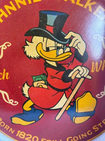 Johnnie Walker Scotch Whisky emaille reclamebord – Scrooge, Collections