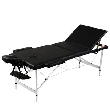 vidaXL Inklapbare massagetafel 3 zones met aluminium frame, Sports & Fitness, Verzenden