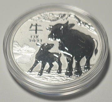Australië. 1 Dollar 2021, Lunar Year of the Ox, 1 oz .9999