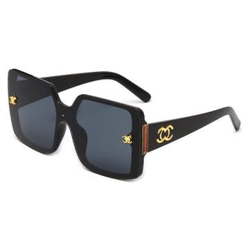 Vintage Zonnebril met Gouden Embleem voor Heren - Retro Bril, Verzenden, Nieuw