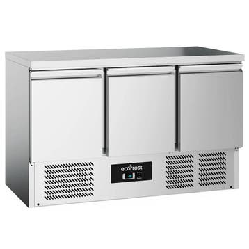 Koelwerkbank | 368L | 3 Deuren (1/1 GN) | +2°C/+8°C |, Verzenden
