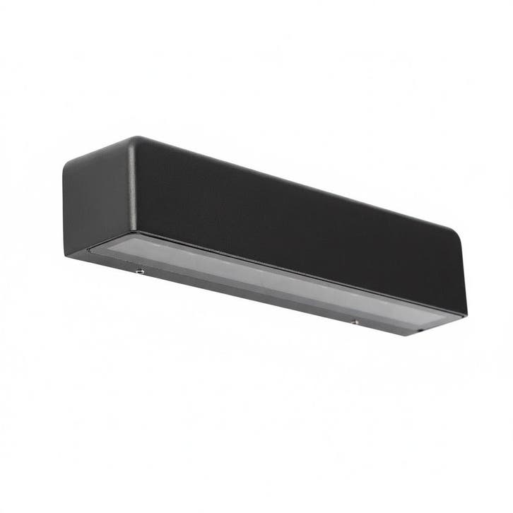 Wandverlichting modern Warwick Muurlamp Zwart, Tuin en Terras, Buitenverlichting, Verzenden