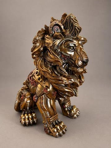 Sculpture, Indrukwekkende XL sculptuur van een zittende