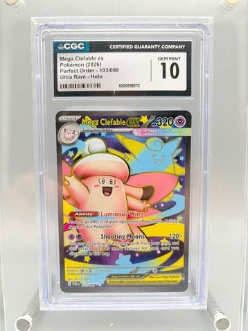 Pokémon Graded card - Mega Clefable ex - Perfect Order -