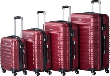 2dekans | Juskys Kofferset Rome - 4-delig - ABS - Handbagage, Ophalen of Verzenden, Nieuw