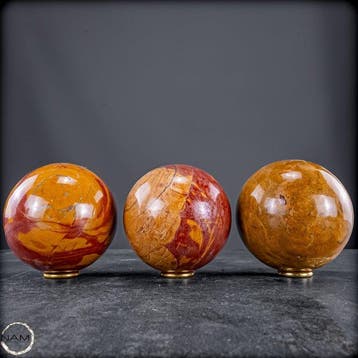 Exclusieve Picture Jaspis Bol-set – Drie uitzonderlijke