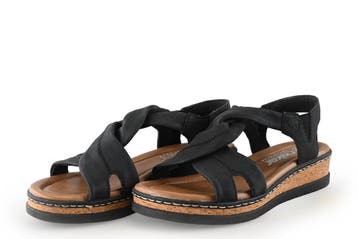 Rieker Sandalen in maat 37 Zwart, Verzenden, Zwart, Sandalen of Muiltjes, Zo goed als nieuw