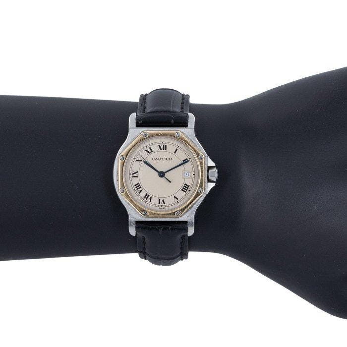 Cartier - Santos Octagon - Sans prix de réserve - 187902 -, Bijoux, Sacs & Beauté, Montres | Hommes