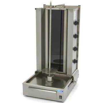 Dönergrill | Elektrisch | 4 Branders | 6kW (400V) |, Verzenden