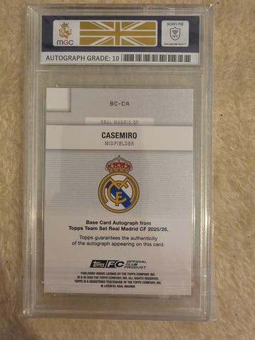 2025/26 Topps Topps Team Set Real Madrid Casemiro BC-CA