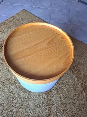 Softline - Bijzettafel - Hout, Vilt, Antiek en Kunst