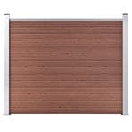vidaXL Schuttingpaneel 180x146 cm HKC bruin, Verzenden