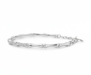 Armband - 18 karaat Witgoud - 0.63ct. tw. Diamant, Handtassen en Accessoires, Armbanden, Nieuw