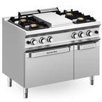 Fornuis/Doorkookplaat + Oven | DOMINA PRO 700 | Gas | 4, Verzenden, Nieuw in verpakking