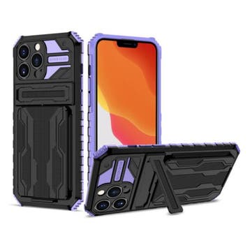 iPhone XS Max - Armor Card Slot Hoesje met Kickstand -, Verzenden, Nieuw