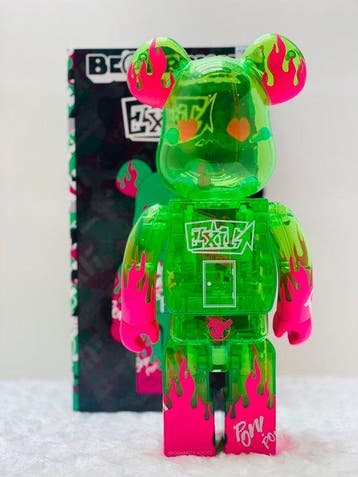 Medicom Toy - BE@RBRICK 400% EXIT clear green ver. Bearbrick