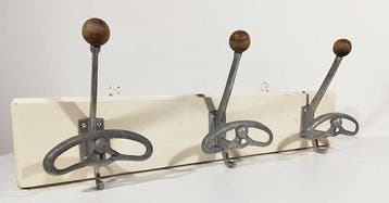 Kapstok - Aluminium, Hout