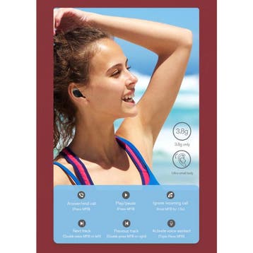 GT2 Draadloze Oortjes - One Button Control TWS Oordopjes, Verzenden, Nieuw