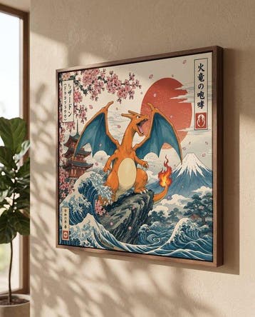 MEDSAN - Charizard Great Wave () - UNIQUE WORK