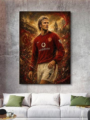 Shayer - David Beckham – The Red Icon of Manchester - XL -