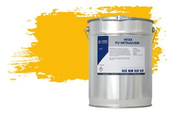 Wixx PU Metaalverf RAL 1023 | Verkeersgeel 5L, Verzenden