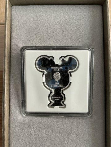Niue. 2 Dollars 2021, Minnie Mouse, 1 Oz