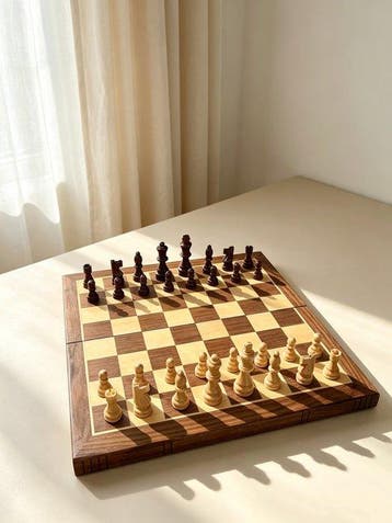 Bordspel - Folding wooden chess set - Hout