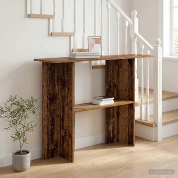 vidaXL Wandtafel Oud hout 100 x 30 x 75 cm Bewerkt hout, Maison & Meubles, Verzenden