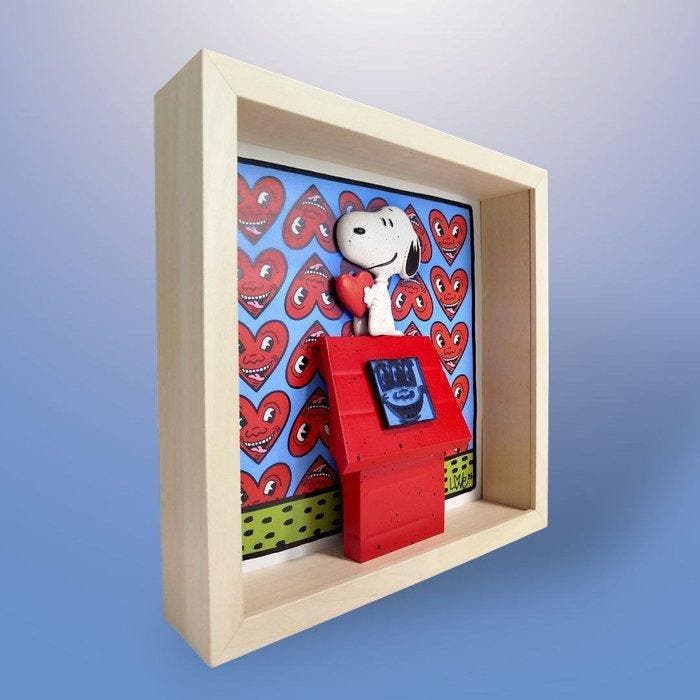 Love Proyect (XXI) - Snoopy Hearts Haring, Antiek en Kunst, Kunst | Designobjecten