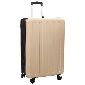vidaXL Koffer met slot champagne 50 x 30 x 76 cm ABS, Handtassen en Accessoires, Verzenden, Nieuw