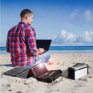 Solar Oplader met 9 Zonnepanelen 60W voor Laptops -2, Verzenden, Nieuw