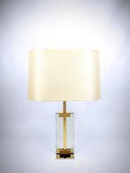 Tafellamp - Verguld messing - Fontana Arte stijl